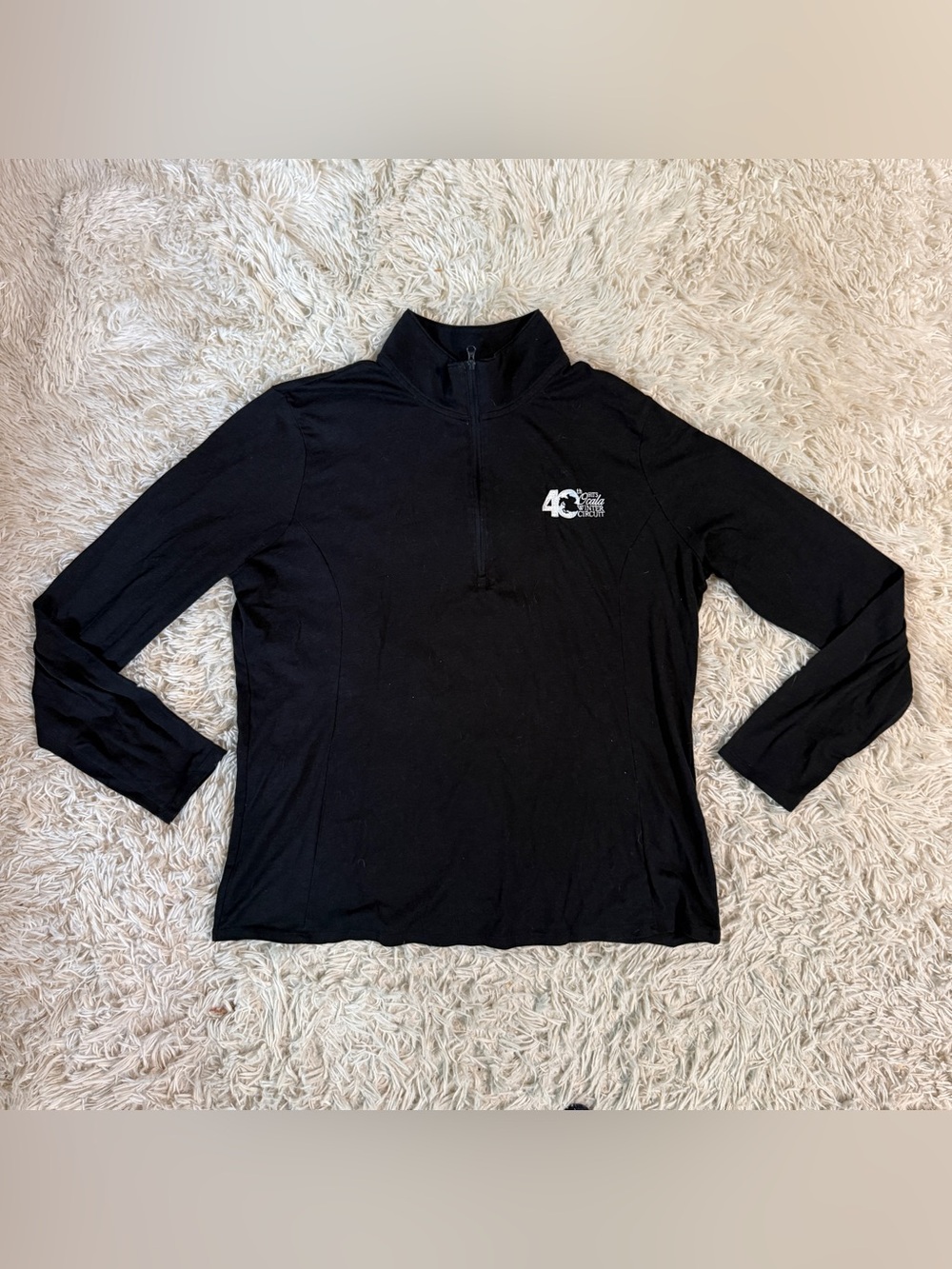 Women’s XL Black HITS Ocala Long Sleeve Horseback Riding Shirt. Good Condition.